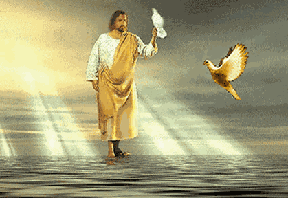 Gif Jésus et colombes