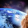 Fond d'écran Jésus regardant la terre