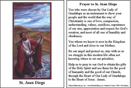Prayer to Saint Juan Diego