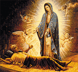 Notre-Dame de Guadalupe guérissant