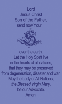 Prayer to the Lady of all Nations