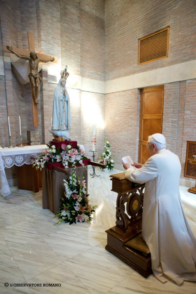 Benoît XVI et Notre-Dame de Fatima, Vatican, octobre 2013
