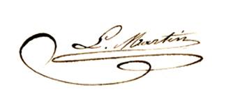 Signature du Bienheureux Louis Martin, père de Thérèse