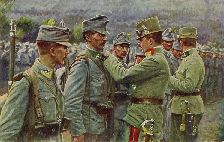 Empereur charles decorant soldats 1916 parousie over blog fr